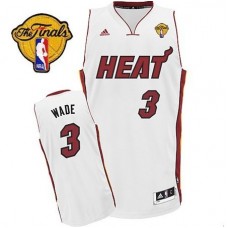 NBA Finals Game Miami Heat #3 Dwyane Wade Revolution 30 Swingman Home Jersey