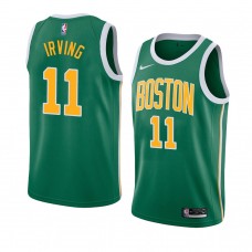 2018-19 Green Men's Boston Celtics #11 Kyrie Irving Nike Earned Edition Jersey