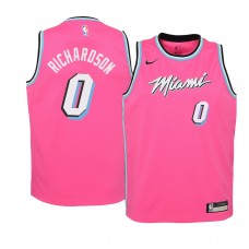 2018-19 Pink Youth Miami Heat Josh Richardson Earned Edition Jersey