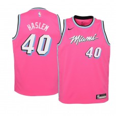 2018-19 Pink Youth Miami Heat Udonis Haslem Earned Edition Jersey