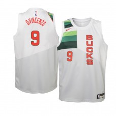 2018-19 White Youth Milwaukee Bucks Donte DiVincenzo Earned Edition Jersey