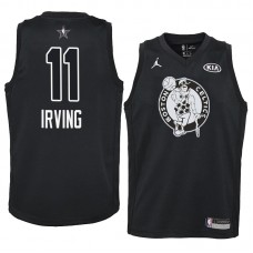 Black Youth 2018 Game Swingman Boston Celtics #11 Kyrie Irving NBA All-Star Jersey