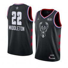 Milwaukee Bucks Black Khris Middleton 2019 All-Star Game Swingman Finished Jersey Men's