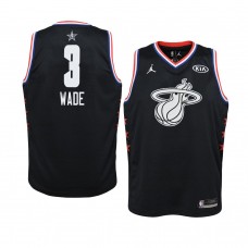 Miami Heat Black Dwyane Wade 2019 All-Star Game Swingman Jersey Youth