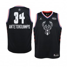 Milwaukee Bucks Black Giannis Antetokounmpo 2019 All-Star Game Swingman Jersey Youth