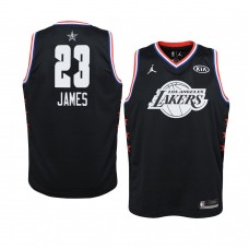 Los Angeles Lakers Black LeBron James 2019 All-Star Game Swingman Jersey Youth