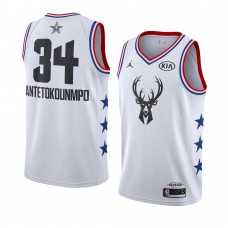 Milwaukee Bucks White Giannis Antetokounmpo 2019 All-Star Game Swingman Jersey Men's