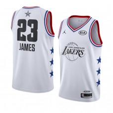 Los Angeles Lakers White LeBron James 2019 All-Star Game Swingman Jersey Men's