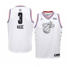 Miami Heat White Dwyane Wade 2019 All-Star Game Swingman Jersey Youth