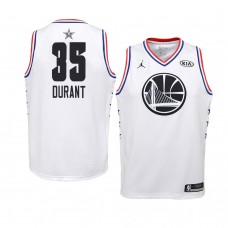 Golden State Warriors White Kevin Durant 2019 All-Star Game Swingman Jersey Youth