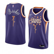 Men Phoenix Suns #1 Devin Booker 2020 Christmas Night Purple Jersey