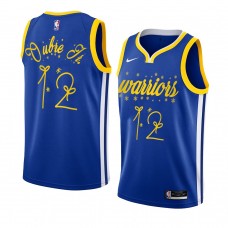 Men Golden State Warriors #12 Kelly Oubre Jr. 2020 Christmas Night Royal Jersey