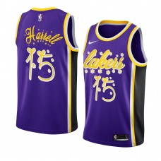 Men Los Angeles Lakers #15 Montrezl Harrell 2020 Christmas Night Purple Jersey