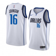 Dallas Mavericks James Johnson White Association Jersey 2020 Trade