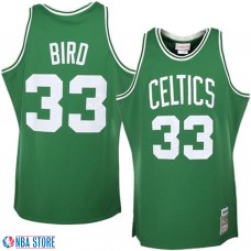 Mitchell & Ness Boston Celtics #33 Larry Bird Green Authentic Throwback Jersey