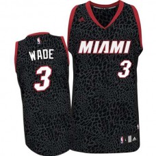 Miami Heat #3 Dwyane Wade Crazy Light Leopard Swingman Jersey