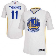 Golden State Warriors #11 Klay Thompson 2014-15 New Swingman White Jersey With Sleeves