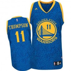 Golden State Warriors #11 Klay Thompson Crazy Light Leopard Swingman Jersey