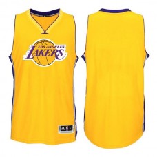 Men's Los Angeles Lakers Blank Fashion Jersey Gold