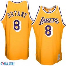 Mitchell & Ness Kobe Bryant Los Angeles Lakers 1996-1997 Throwback Authentic Jersey-Gold