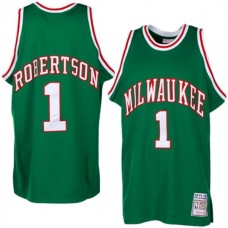 Mitchell & Ness Oscar Robertson Milwaukee Bucks Authentic Hardwood Classics Throwback Green Jersey