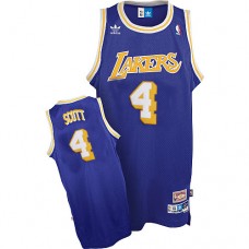 Los Angeles Lakers #4 Byron Scott Soul Swingman Road Jersey