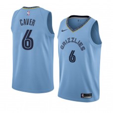 Light Blue Memphis Grizzlies Ahmad Caver Statement Edition Jersey