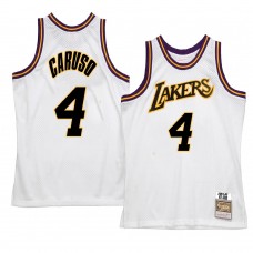 Los Angeles Lakers Alex Caruso Hardwood Classics Reload 2.0 Jersey White