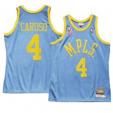 Los Angeles Lakers Alex Caruso MPLS Throwback Minneapolis 5x championship Jersey Blue