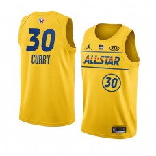 Golden State Warriors Stephen Curry 2021 NBA All-Star Game Western Conference Jersey Gold