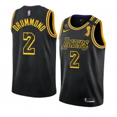 Los Angeles Lakers Andre Drummond Manmba Inspired City Champs Patch Jersey Black