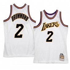 Los Angeles Lakers Andre Drummond Hardwood Classics Reload 2.0 Jersey White