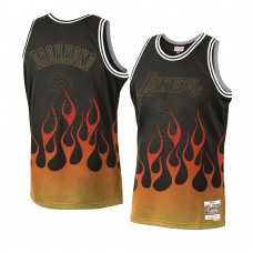 Los Angeles Lakers Andre Drummond Flames Swingman Jersey Black