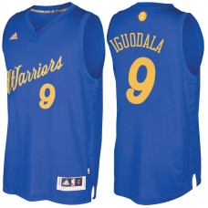 Golden State Warriors# 9 Andre Iguodala 2016 Christmas Day Royal Jersey