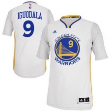 Golden State Warriors #9 Andre Iguodala 2014-15 New Swingman Home Alternate White Sleeves Jersey