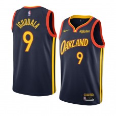 Warriors Andre Iguodala Men's City Edition Jersey Navy