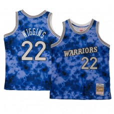 Golden State Warriors Andrew Wiggins Galaxy Hardwood Classics Jersey Blue