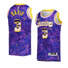 Los Angeles Lakers #3 Anthony Davis Select Series Camo Jersey Purple