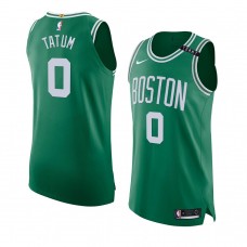 Boston Celtics Jayson Tatum Green TOMMY Patch Jersey Authentic