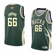 Milwaukee Bucks Axel Toupane 2021 NBA Playoffs Bound Jersey Green