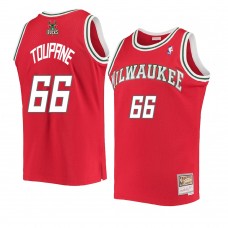 Milwaukee Bucks Axel Toupane Hardwood Classics Swingman Jersey Red