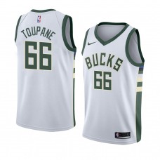 Milwaukee Bucks Axel Toupane Association Edition Swingman Jersey White