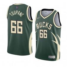 Milwaukee Bucks Axel Toupane Earned Edition Swingman Jersey Green