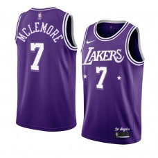 Los Angeles Lakers Ben McLemore 2021-22 City Edition Throwback 60s Jersey Purple