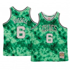 Boston Celtics Bill Russell Galaxy Hardwood Classics Jersey Green