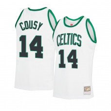 Boston Celtics Bob Cousy 2021 Reload 2.0 Throwback Jersey White