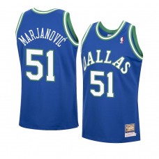 Dallas Mavericks Boban Marjanovic Hardwood Classics Authentic Jersey Blue