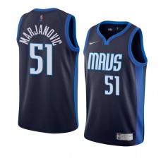 Dallas Mavericks 2021 Boban Marjanovic Earned Edition Dri-FIT Swingman Jersey Navy