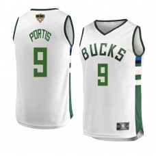 Milwaukee Bucks Bobby Portis 2021 NBA Finals Association Edition Jersey White