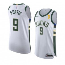 Milwaukee Bucks Bobby Portis 2021 NBA Finals Champions Authentic Association Jersey Blue